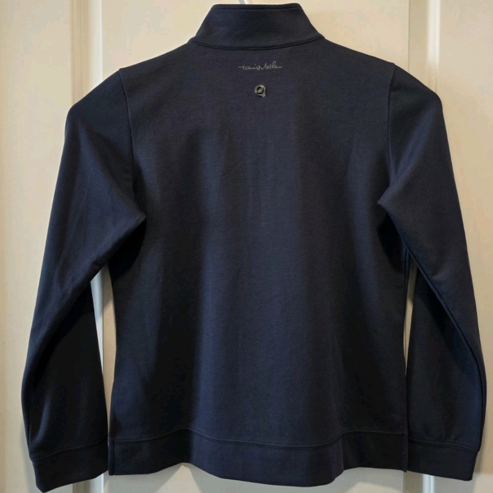 Travis Mathew Coveside Womens Medium 1/2 Zip Pullover Blue PEAK Logo - Picture 7 of 9
